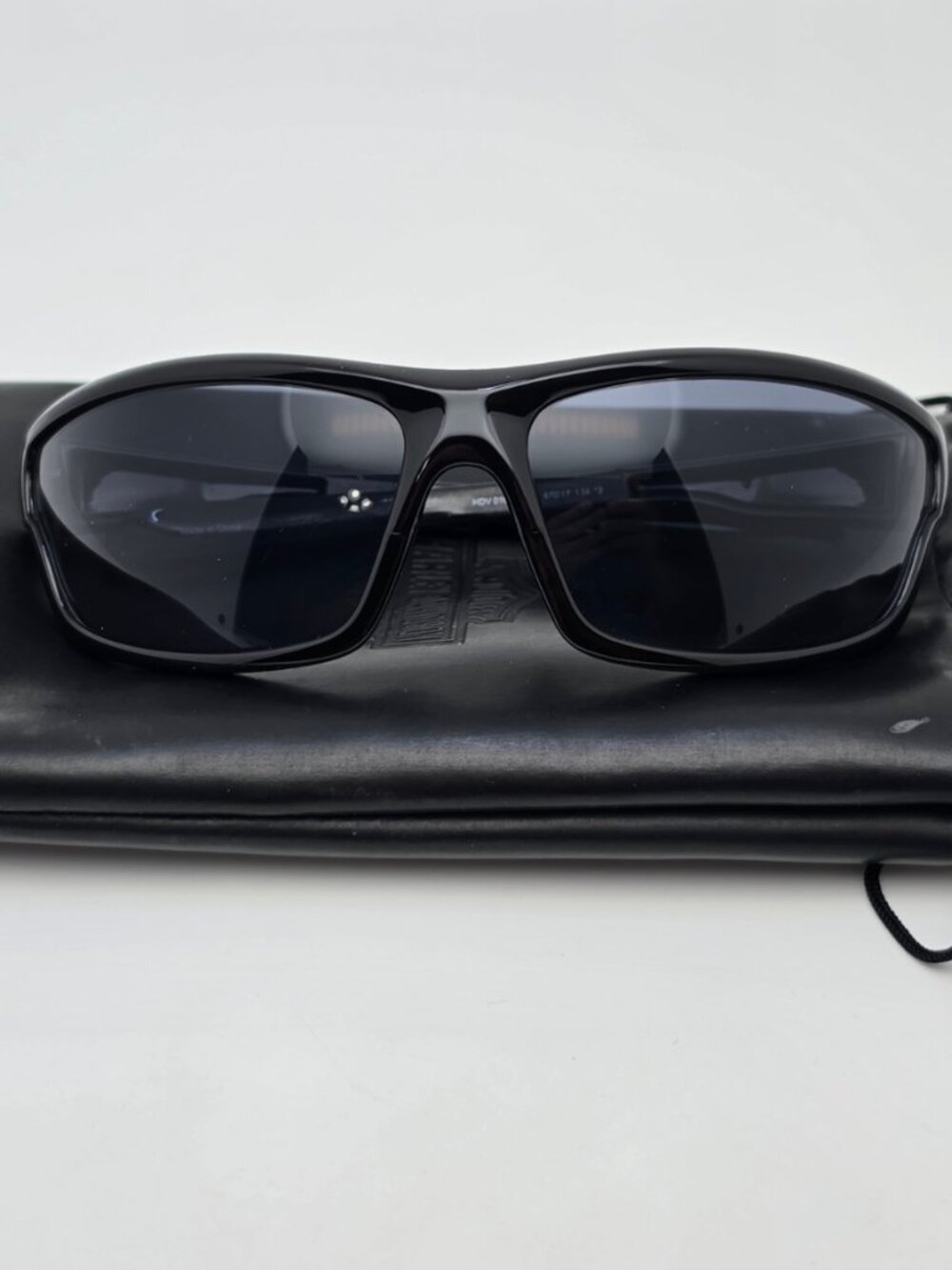 Harley Davidson HDV016 3 Black Frame Grey Lens Motorcycle Sunglasses w Case 67mm